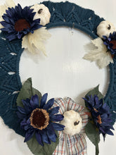 Load image into Gallery viewer, Sunny Blue Pumpkin Wreath
