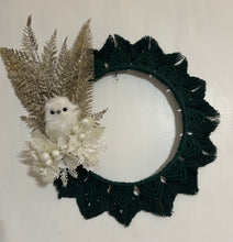 Load image into Gallery viewer, Shimmering Owl Wreath
